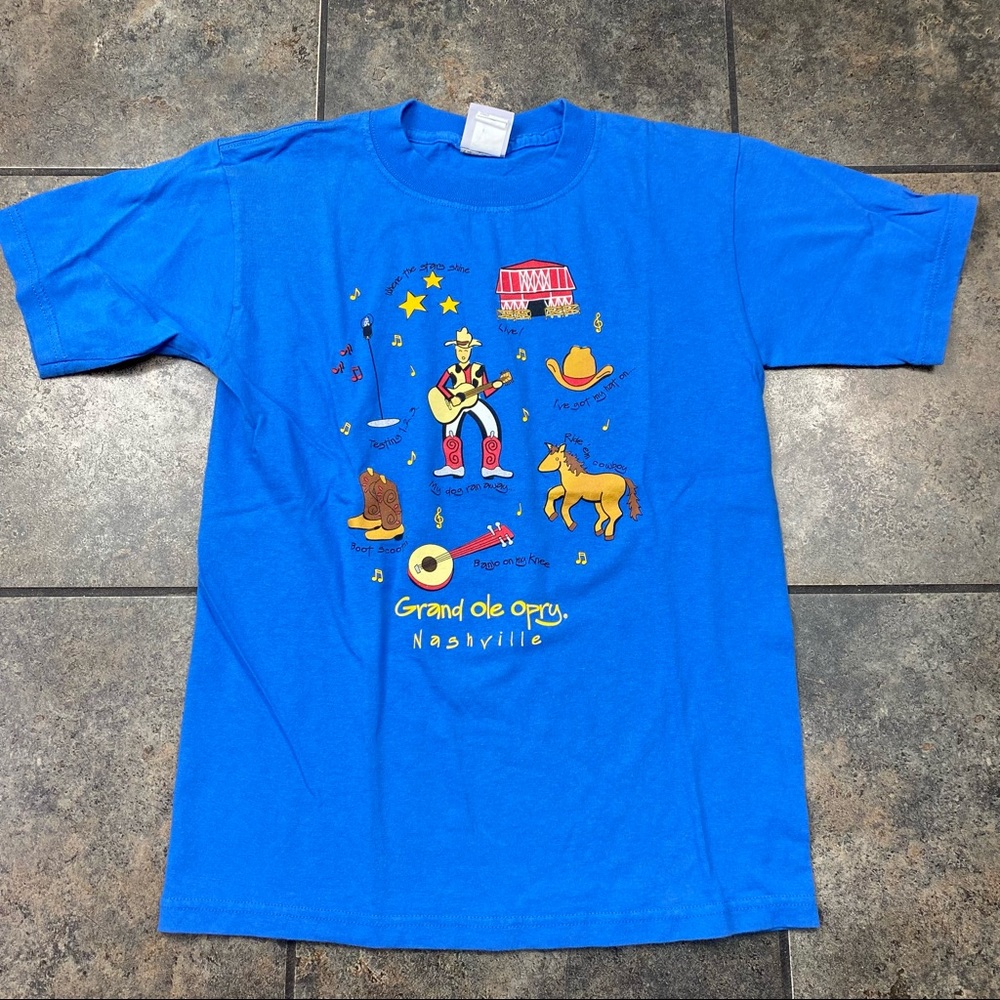 Boy’s/Kid’s Vintage Grand Ole Opry Nashville Short Sleeve T-Shirt Size 14-16